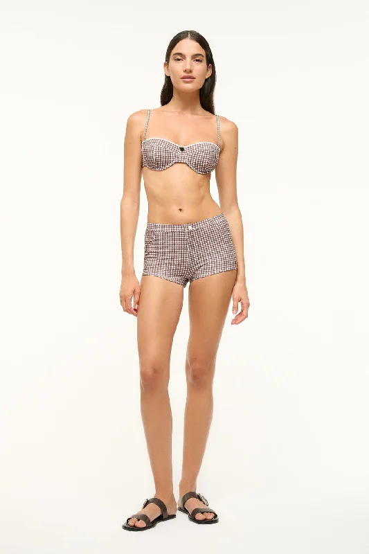 COD BIKINI BOTTOM | DARK CHOCOLATE MICRO CHECK Back tie bikini, Sexy, Trendy, Comfortable COD BIKINI BOTTOM | DARK CHOCOLATE MICRO CHECK Back tie bikini, Sexy, Trendy, Comfortable