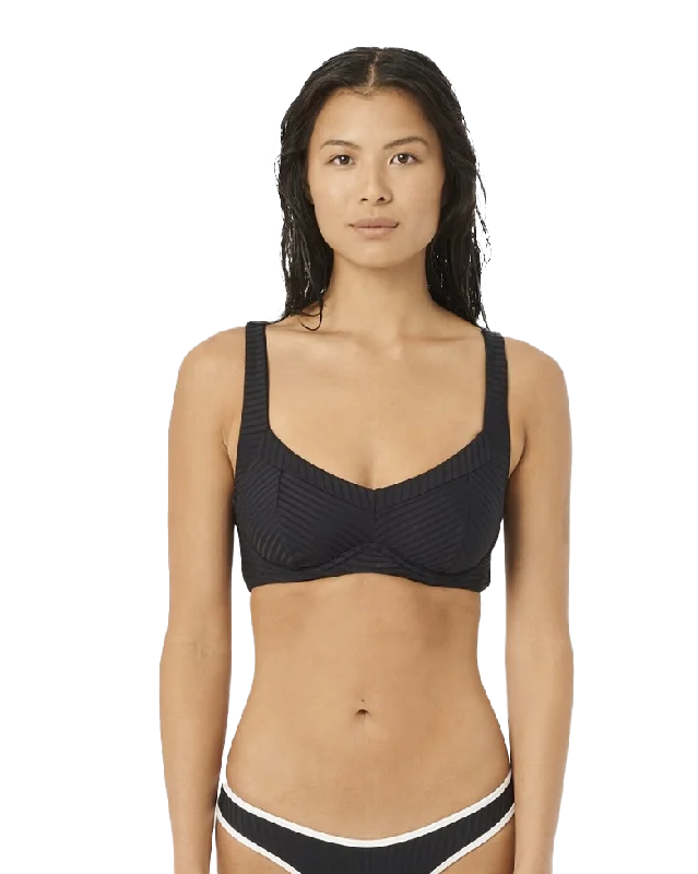 Premium Surf E Bralette Bikini Top in Black V-neck bikini, Sexy, Comfortable, Trendy Premium Surf E Bralette Bikini Top in Black V-neck bikini, Sexy, Comfortable, Trendy