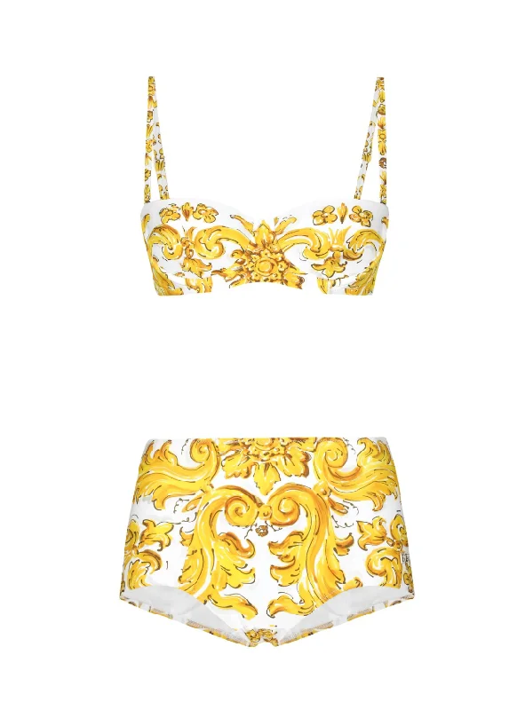 Dolce & Gabbana Maiolica-print bikini set Minimalist bikini, Simple, Sleek, Fashionable Dolce & Gabbana Maiolica-print bikini set Minimalist bikini, Simple, Sleek, Fashionable
