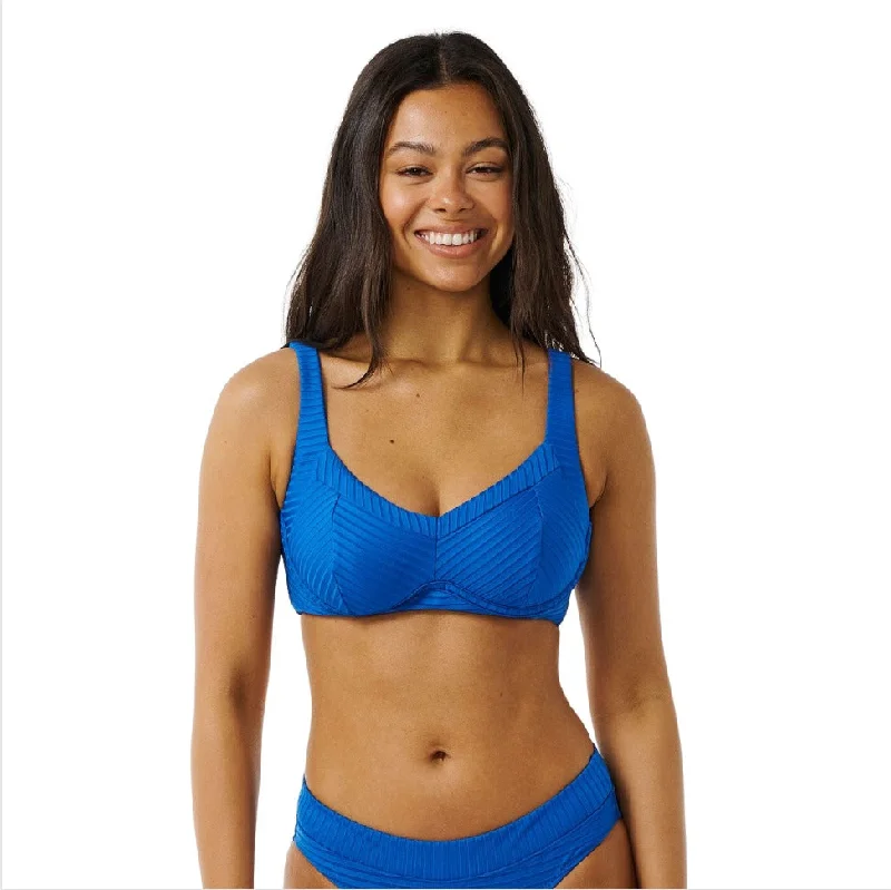 Rip Curl Premium Surf E Cup Bikini Top - Blue Solid color bikini, Sleek, Minimalist, Comfortable Rip Curl Premium Surf E Cup Bikini Top - Blue Solid color bikini, Sleek, Minimalist, Comfortable