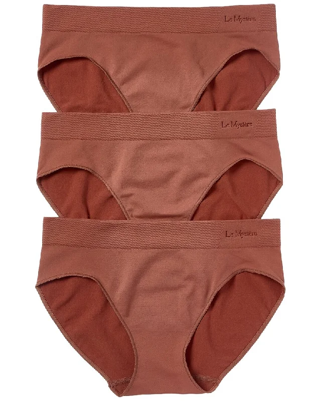 Le Mystere 3Pk Seamless Comfort Bikini Bikini with ruffle sleeves, Feminine, Trendy, Stylish Le Mystere 3Pk Seamless Comfort Bikini Bikini with ruffle sleeves, Feminine, Trendy, Stylish