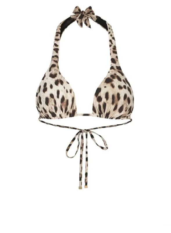 Dolce & Gabbana leopard print triangle bikini top Off-shoulder bikini, Sexy, Elegant, Trendy Dolce & Gabbana leopard print triangle bikini top Off-shoulder bikini, Sexy, Elegant, Trendy