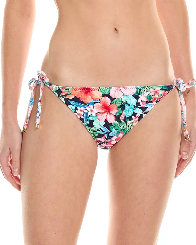 Tommy Bahama Island Cays Flora Reversible String Bikini Bottom Bikini with tassel trim, Fun, Sexy, Trendy Tommy Bahama Island Cays Flora Reversible String Bikini Bottom Bikini with tassel trim, Fun, Sexy, Trendy