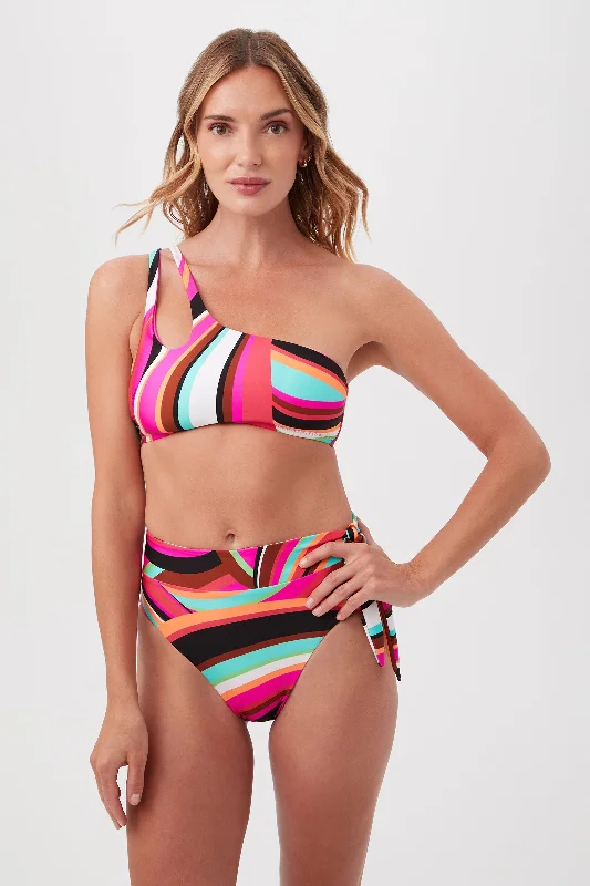 Swoop Knot One-Shoulder Bikini Top With Adjustable Ties Sporty bikini, Comfortable, Athletic, Sexy Swoop Knot One-Shoulder Bikini Top With Adjustable Ties Sporty bikini, Comfortable, Athletic, Sexy