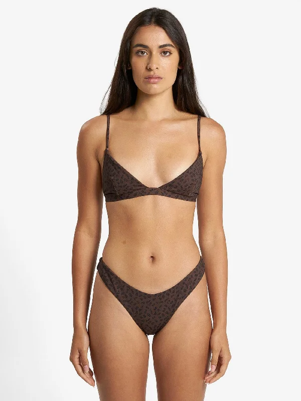 Cassia Fixed Triangle Bikini Top - Black Eco-friendly bikini, Sustainable, Trendy, Fashionable Cassia Fixed Triangle Bikini Top - Black Eco-friendly bikini, Sustainable, Trendy, Fashionable