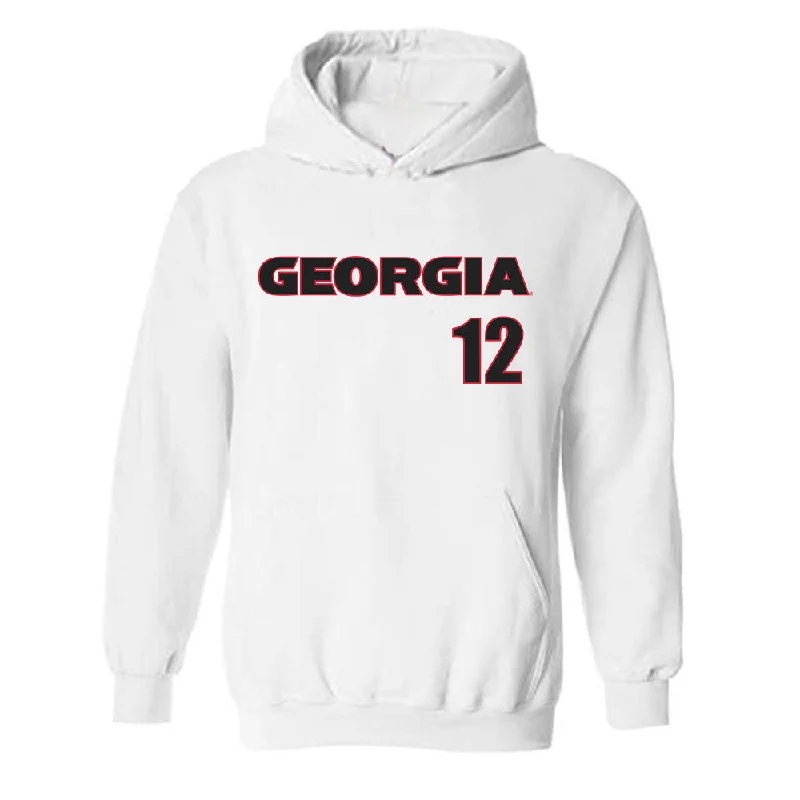 Georgia - NCAA Women's Soccer : Madeline Pirrello - Classic Shersey Hooded Sweatshirt Hoodie with Magnetic Closure Innovative Modern