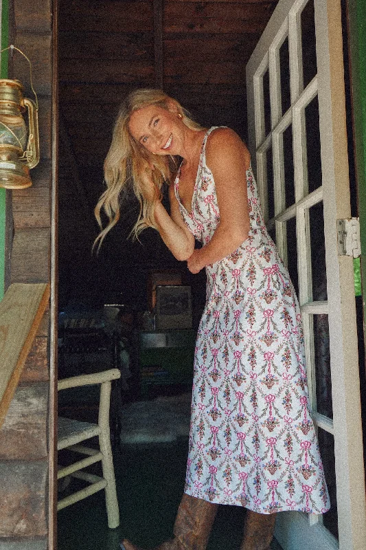 The Beryl Dress - Flower Basket Maxi Flowy Bohemian