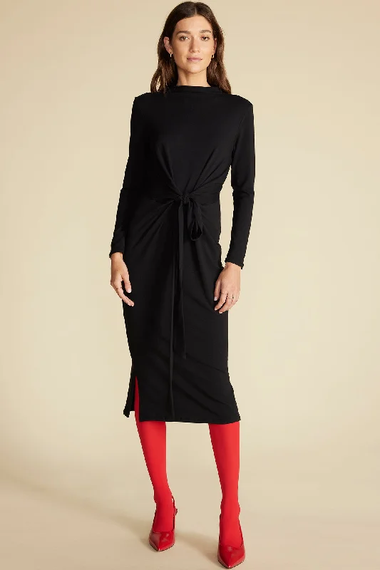 Castile Reverie Knit Dress - Black Tunics Gym athletic