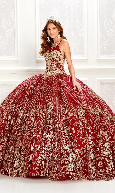 Wine Red Quinceanera Dress: Princesa PR22034 Tunics Versatile all-occasion