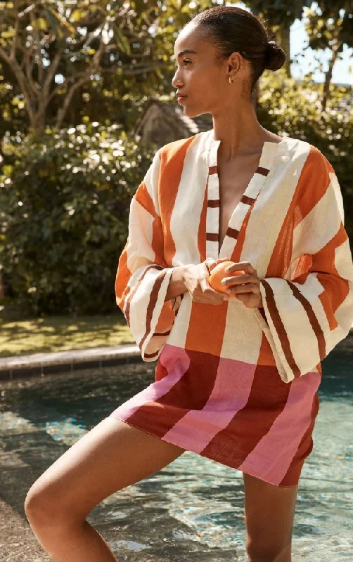 Cala De La Cruz - Siena Dress - Bengal/Multi Tunics Evening elegant