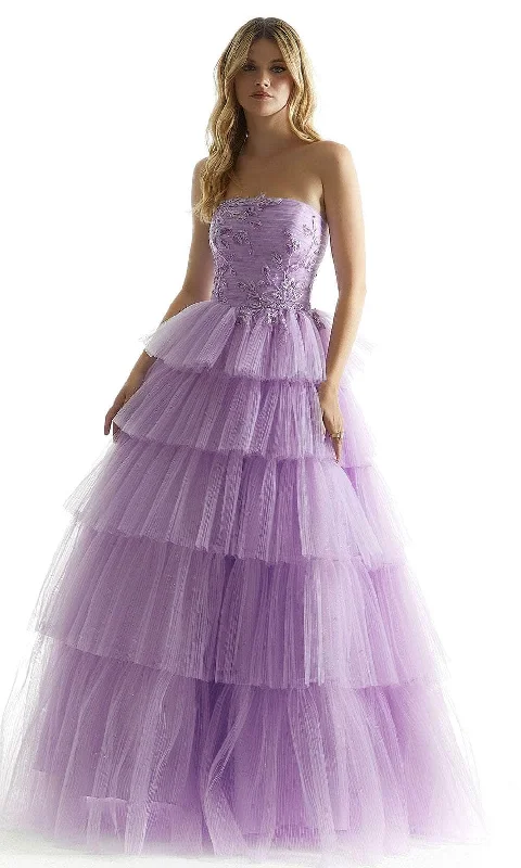 Mori Lee 49042 - Tiered Pleated Prom Dress Tunics Bestseller popular