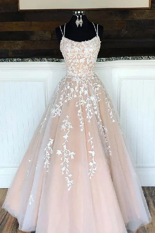 Pretty Lace Appliques A Line Long Prom Dresses Sweet 16 Dresses Tunics Recommended stylist