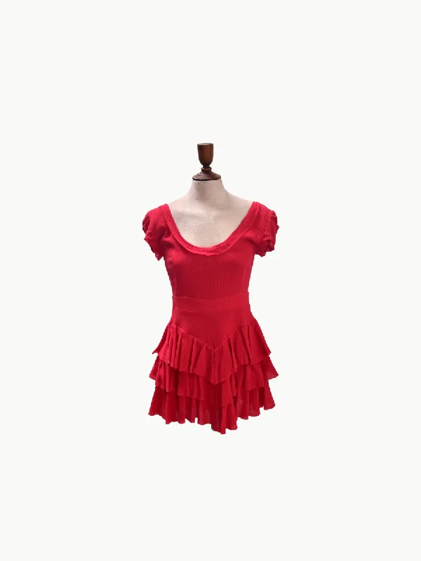 Noelie Ruffle Frills Layers Dress Tunics Bestseller popular