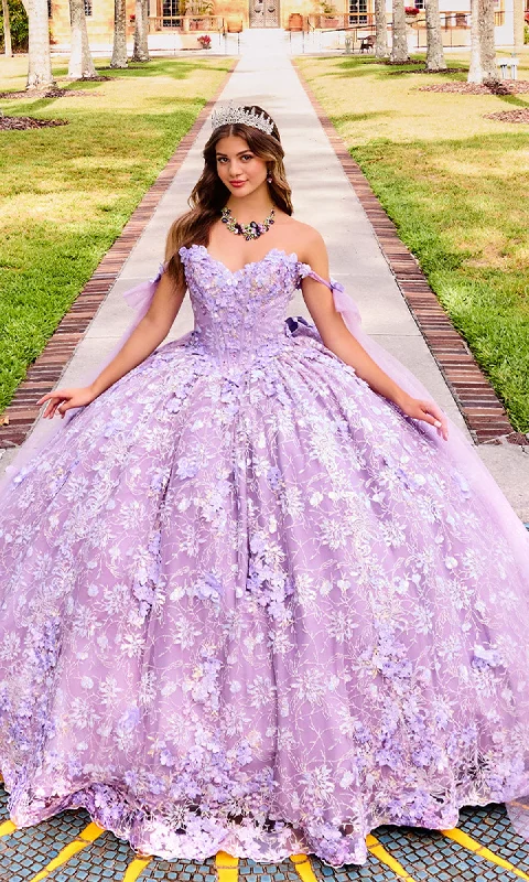 3D Floral Quinceanera Dress: Princesa PR30135 Tunics Trendy modern