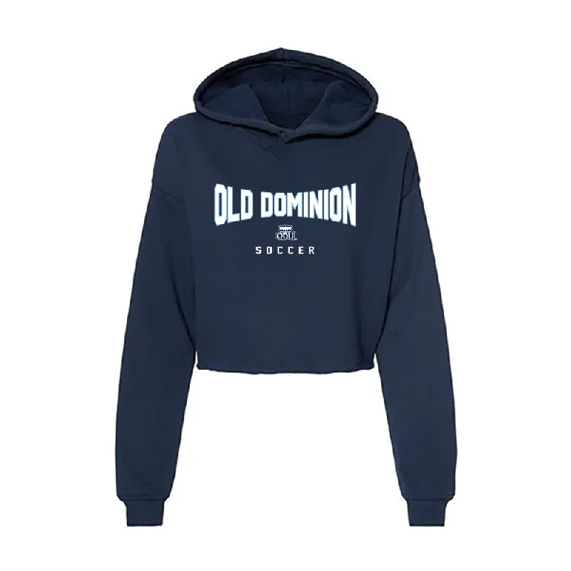 Old Dominion - NCAA Women's Soccer : Katie McCormick - Women's Crop Fleece Hoodie Hoodie Crop Top Short Trendy Old Dominion - NCAA Women's Soccer : Katie McCormick - Women's Crop Fleece Hoodie Hoodie Crop Top Short Trendy