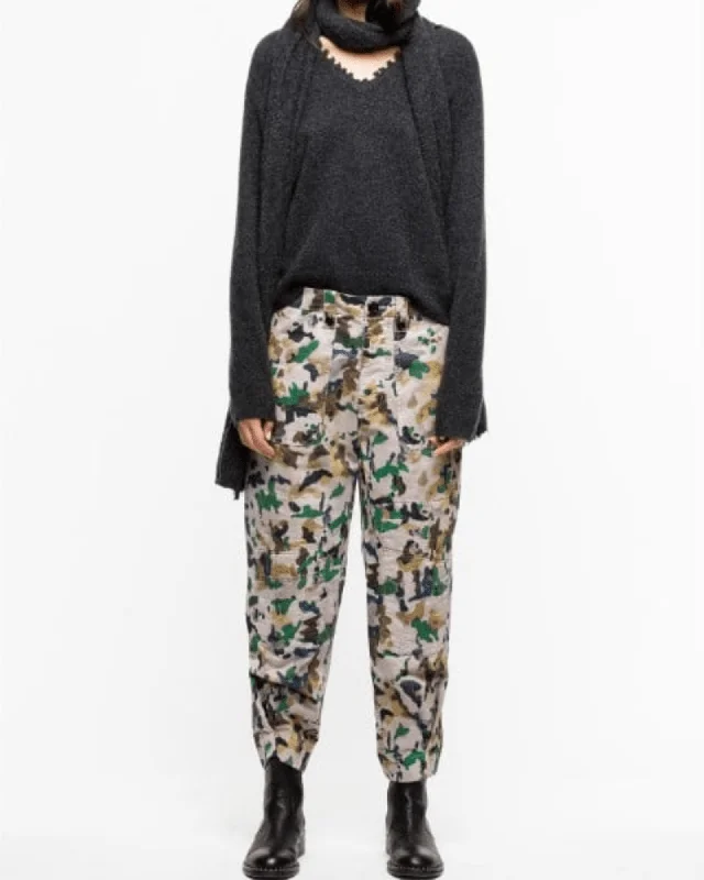 Camouflage Print Pants Stylish Casual Pants