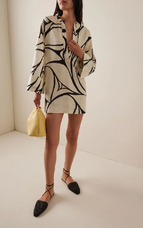 Cala De La Cruz - Siena Dress - Vitral B/W Tunics Ceremony elegant