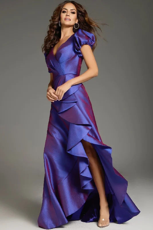 Jovani -37097 Off Shoulder A-Line Evening Dress Bodycon Club Sequined