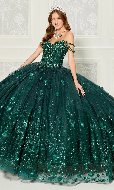 Quinceanera Dress PR22145 By Princesa Floral Print girly