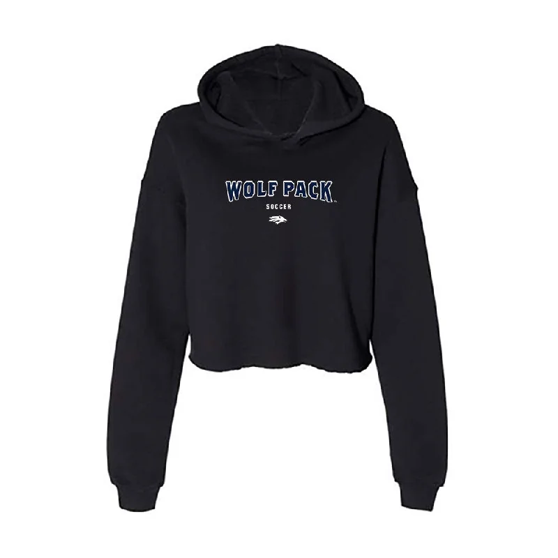 Nevada - NCAA Women's Soccer : Gabby Brown - Women's Crop Fleece Hoodie Hoodie with Magnetic Closure Innovative Modern