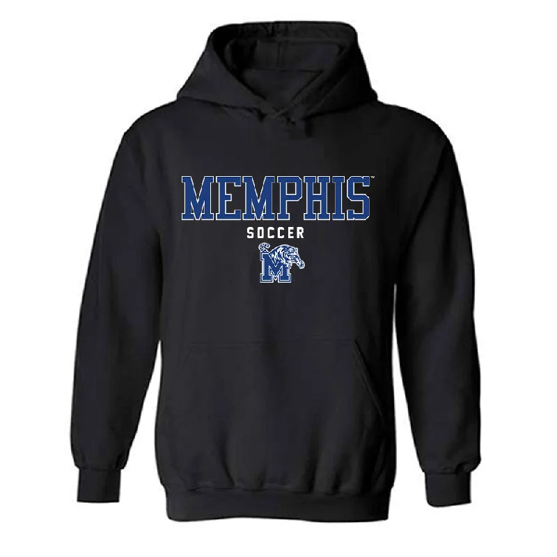 Memphis - NCAA Women's Soccer : Finley Lavin - Hooded Sweatshirt Hoodie with Button Classic Timeless