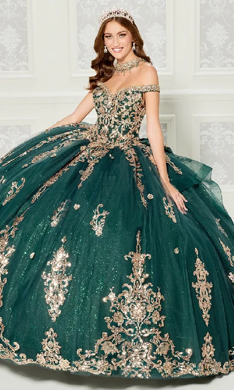 Quinceanera Dress PR30112 By Princesa Tunics Print Colorful