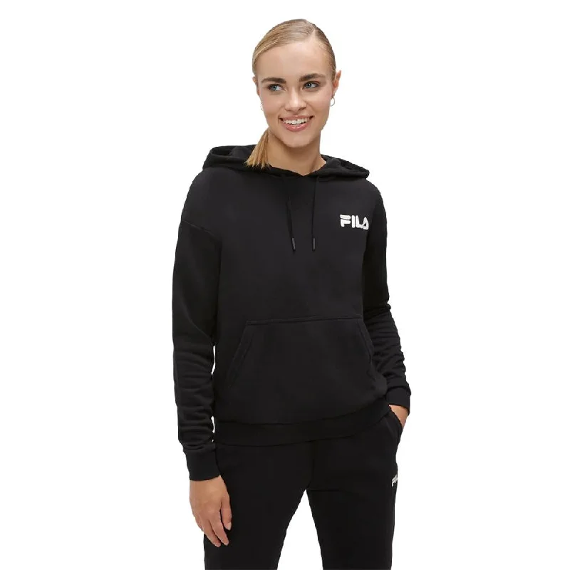 Fila Canguros Femenino Bet Hoodie Black Hoodie with Applique Textured Unique
