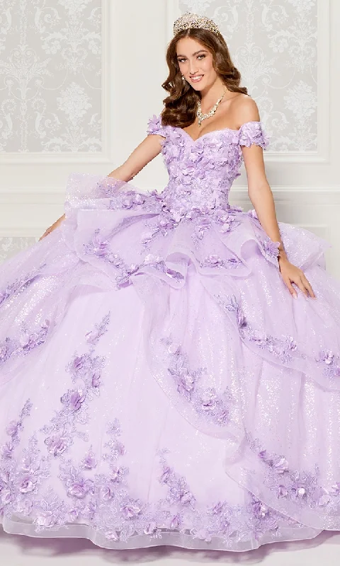 Quinceanera Dress PR30113 By Princesa Turtleneck Neckline Stylish
