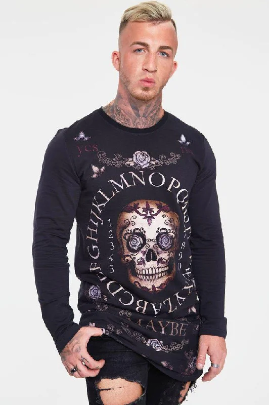 Day of the Dead Sweatshirt Hoodie with Crew Neck Simple Timeless