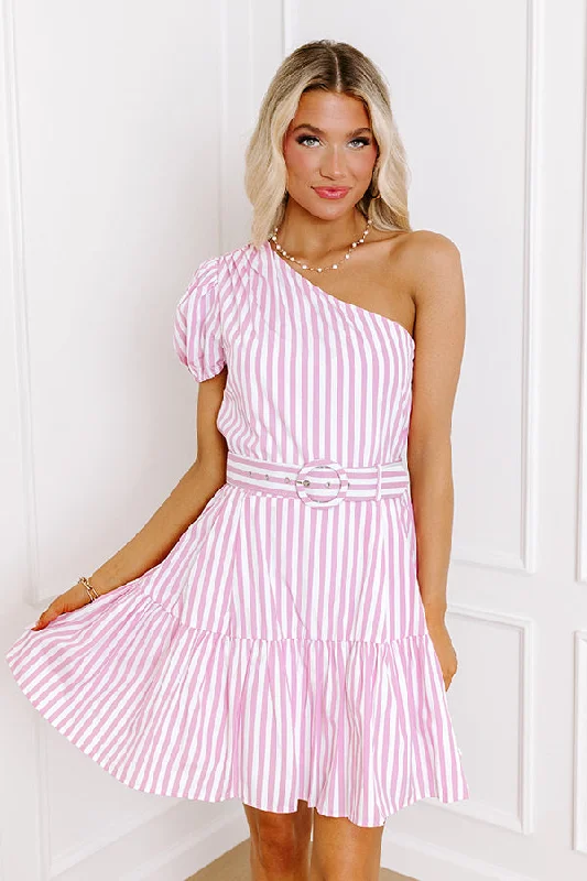 Surrounded By Starlight Stripe Dress Turtleneck Warm Winter