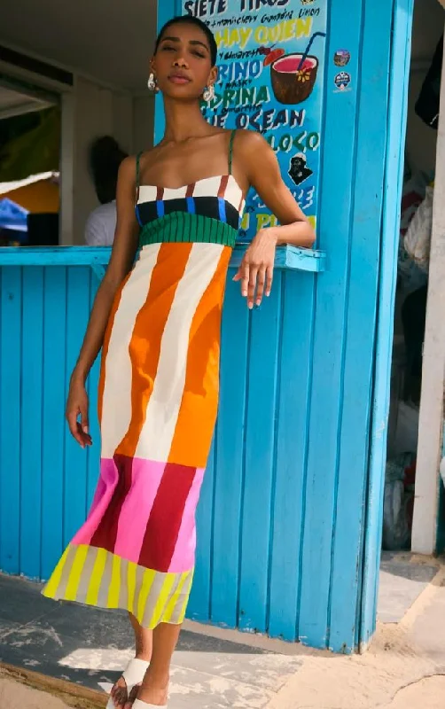 Cala De La Cruz - Paloma Dress - Bengal/Multi Tunics Leisure comfortable