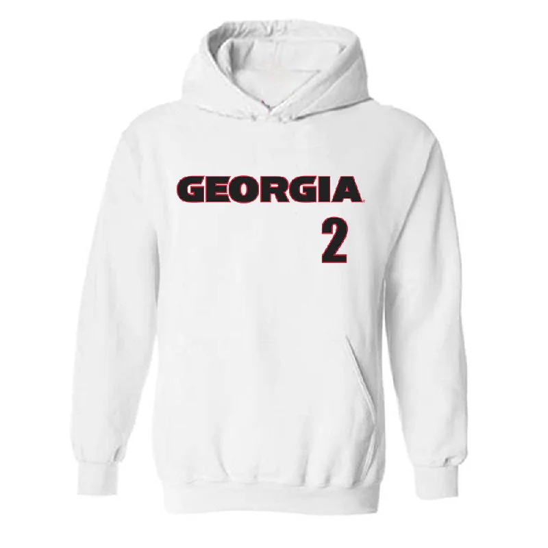 Georgia - NCAA Women's Soccer : Olivia Briede - Classic Shersey Hooded Sweatshirt Hoodie with High-Low Hem Asymmetrical Trendy