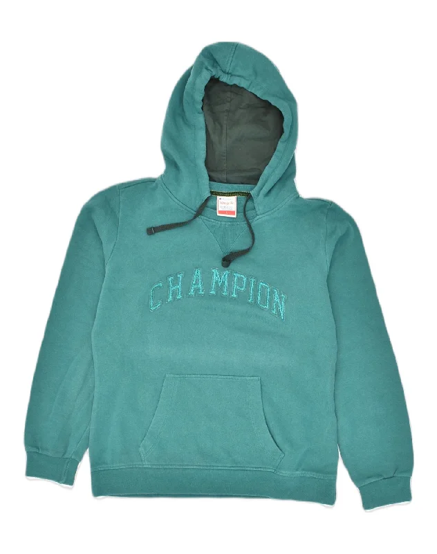 CHAMPION Womens Heritage Fit Graphic Hoodie Jumper UK 14 Large Green Hoodie with Snap Buttons Easy Quick CHAMPION Womens Heritage Fit Graphic Hoodie Jumper UK 14 Large Green Hoodie with Snap Buttons Easy Quick