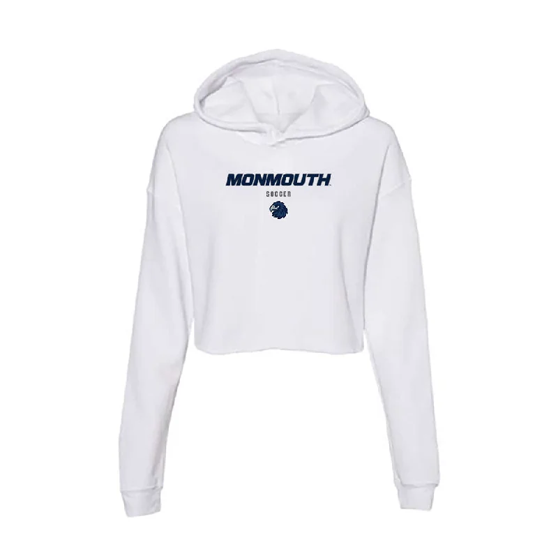 Monmouth - NCAA Women's Soccer : Kelly DeGaetano - Women's Crop Fleece Hoodie Hoodie Crop Top Short Trendy
