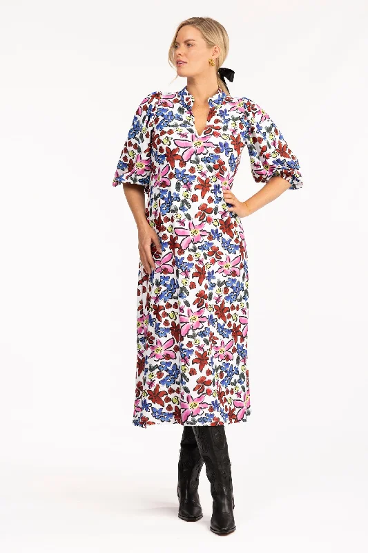 The Brooks Dress - Abstract Garden Tunics Stylish modern
