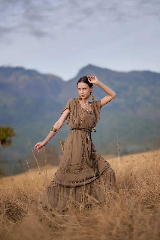 Rosalie Dress - Desert Sand Tunics Exclusive limited