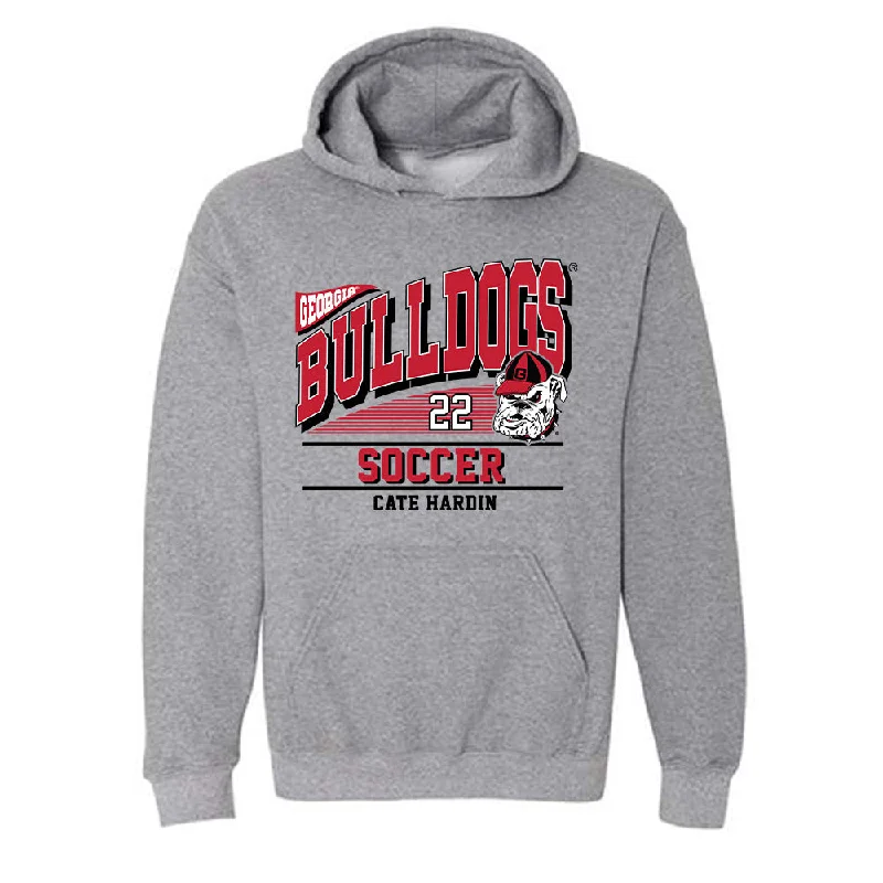 Georgia - NCAA Women's Soccer : Cate Hardin - Classic Fashion Shersey Hooded Sweatshirt Hoodie with Drawcord Adjustable Secure