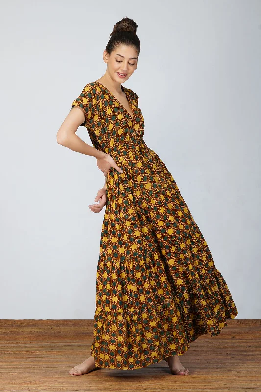 Star Ajrak Bamboo Dress Tunics Lace romantic