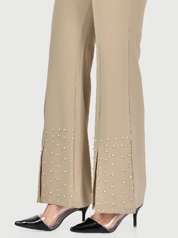 Flared Pearl Pants Soft Sweatpants Style