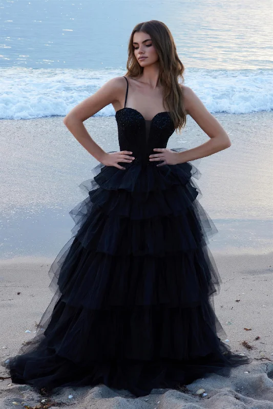 Nox Anabel -Y1545 Sweetheart Sequin Tulle A-Line Dress Tunics Timeless classic