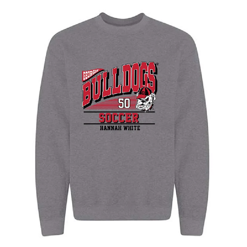 Georgia - NCAA Women's Soccer : Hannah White - Classic Fashion Shersey Crewneck Sweatshirt Hoodie with Zipper Versatile Modern
