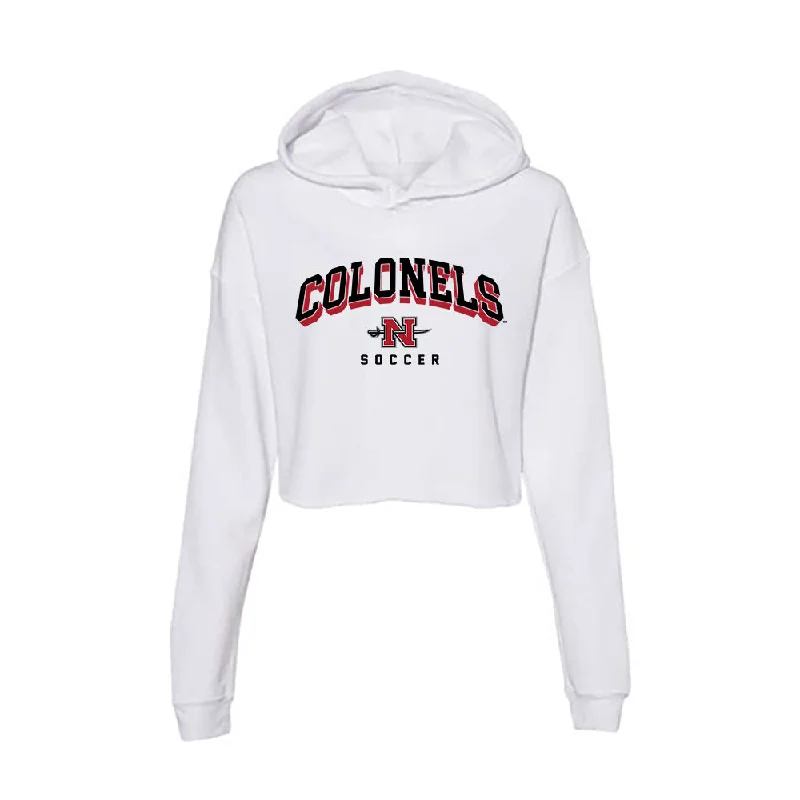 Nicholls State - NCAA Women's Soccer : Allison Jones - Classic Shersey Women's Crop Fleece Hoodie Hoodie with Embroidery Detailed Premium