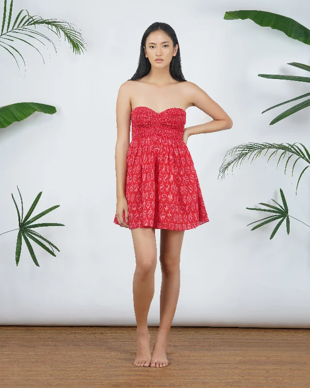 Bobbin bandeu dress Halter Neckline Beach