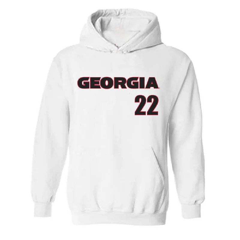 Georgia - NCAA Women's Soccer : Cate Hardin - Classic Shersey Hooded Sweatshirt Hoodie with Side Slits Relaxed Casual