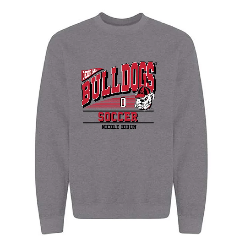 Georgia - NCAA Women's Soccer : Nicole Bidun - Classic Fashion Shersey Crewneck Sweatshirt Hoodie with Fur Luxurious Winter