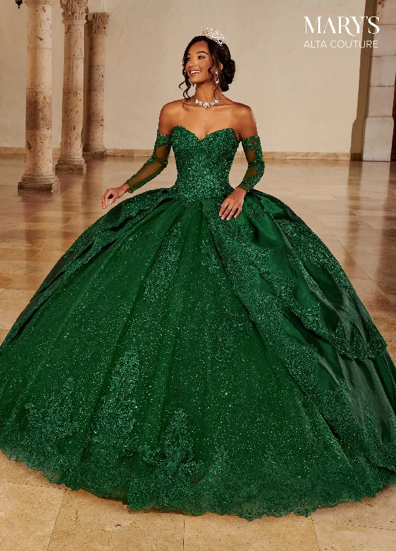 Tiered Quinceanera Dress by Alta Couture MQ3084 Tunics Solid Classic