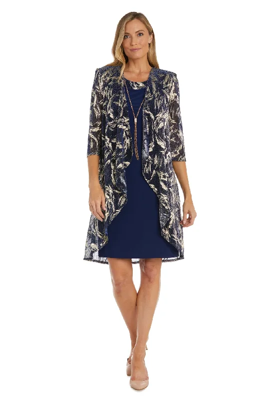 R&M Richards 99907P Metallic Short Mother of the Bride Petite Jacket Dress Mesh Jacket Canvas Jacket Denim Jacket