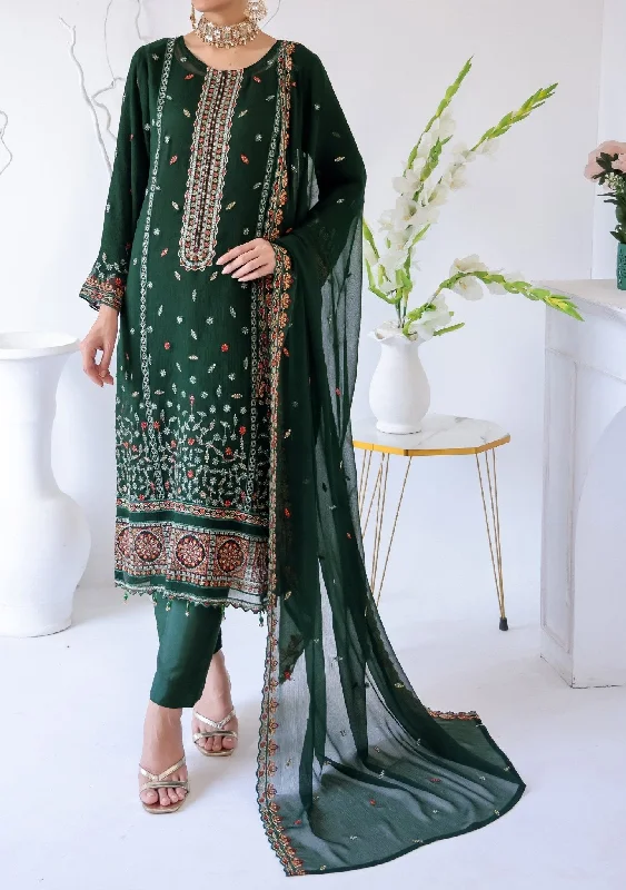Bin Hameed Zhikar Luxury Embroidered Chiffon Dress