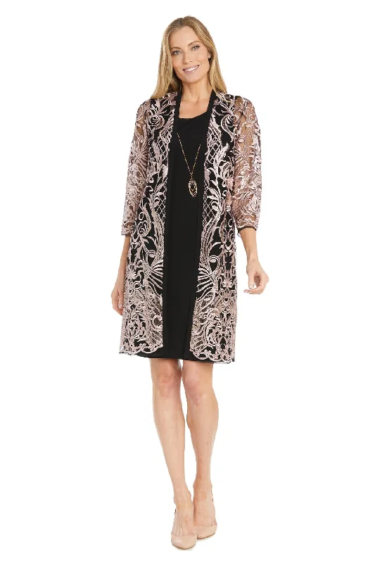 R&M Richards 3165 Sequin Short Jacket Mother of the Bride Dress Wool Fabric Cashmere Fabric Tweed Fabric