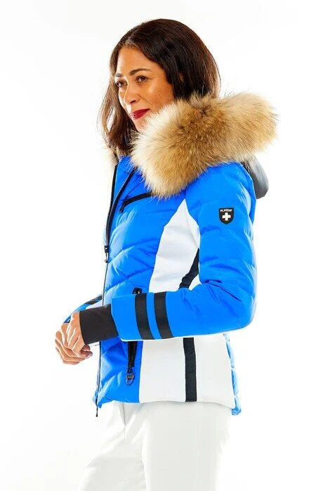 M. Miller SK2826 Glacier Devon Jacket in Glacier Fin Raccoon FW24 Elasticated Jacket Padded Jacket Insulated Jacket